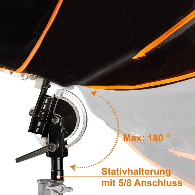 Софтбокс Walimex Pro 16 Angle / 180 см / Чорний Б/В 100650852 - Фото 3 Софтбокс Walimex Pro 16 Angle / 180 см / Чорний Б/В 100650852 - зображення 3