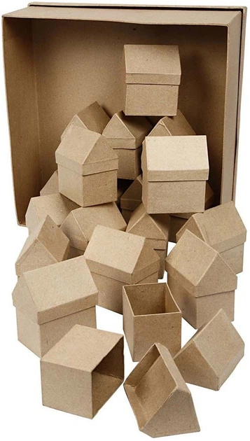 Zestaw papier-mache Creativ Company pudełka do przechowywania 40 szt 6020520 (5707167052822) - obraz 2
