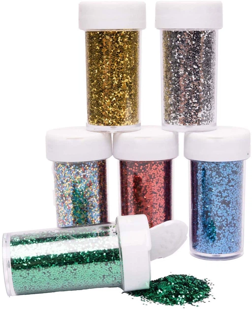 Zestaw brokatów do włosów Colorations Bioglitter 6 x 20 g 6040458 (5710903700475) - obraz 2