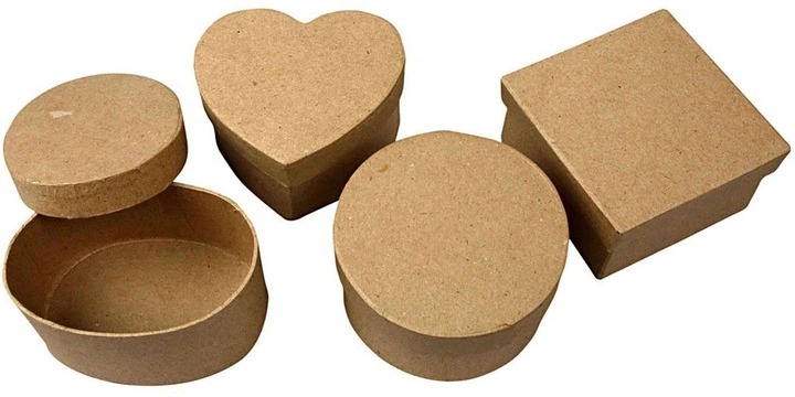 Zestaw papier-mache Creativ Company pudełka do przechowywania 28 szt 6020518 (5707167053119) - obraz 2