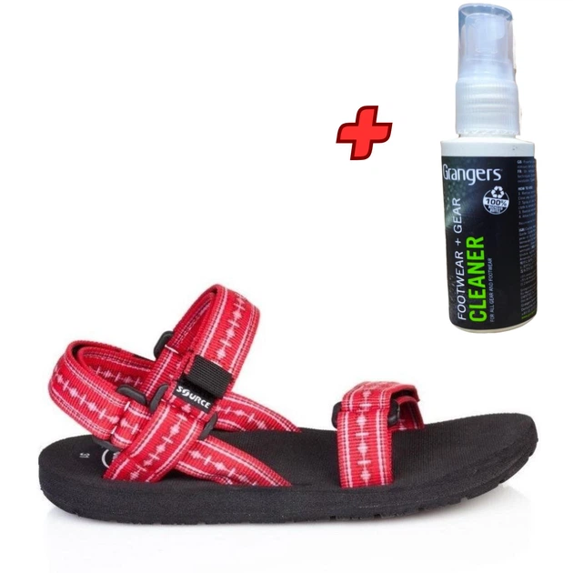 Сандалі SOURCE Classic Kids Tatoo Red 32 + подарунок Спрей для очищення взуття Grangers Footwear + Gear Cleaner 50 ml - Фото 1 Сандалі SOURCE Classic Kids Tatoo Red 32 + подарунок Спрей для очищення взуття Grangers Footwear + Gear Cleaner 50 ml - зображення 1