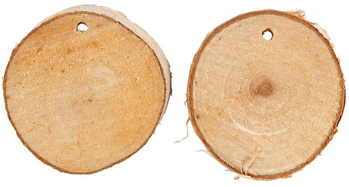 Zestaw kreatywny Creativ Company Nature Look drewniane krążki z otworem 500 g 6022941 (5712854411639) - obraz 3