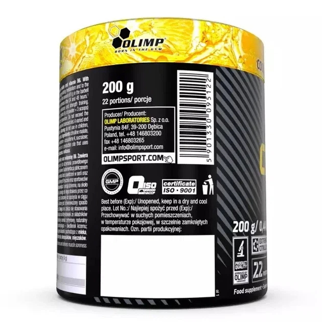 Цитрулин малат Citrulline Malate Olimp Nutrition, охлаждающий кислый лимонад, 200 г - изображение 4