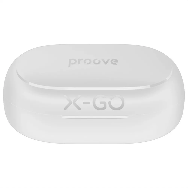 Беспроводные наушники Proove X-Go TWS APP White Bluetooth 5.4 кейс 400 мАч (TWXG0001AP02) - Фото 3 Беспроводные наушники Proove X-Go TWS APP White Bluetooth 5.4 кейс 400 мАч (TWXG0001AP02) - изображение 3