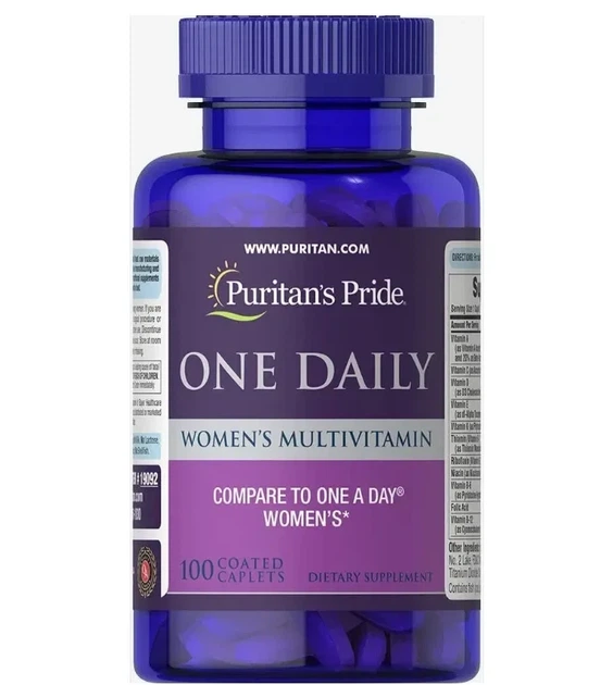 Женские поливитамины One Daily, One Daily Women's Multivitamin, Puritan's Pride, 100 таблеток - изображение 3