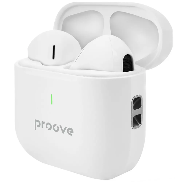 Бездротові навушники Proove Mainstream 2 TWS APP White Bluetooth 5.4 кейс 300 мАг (TWMS2001AP02) - зображення 3