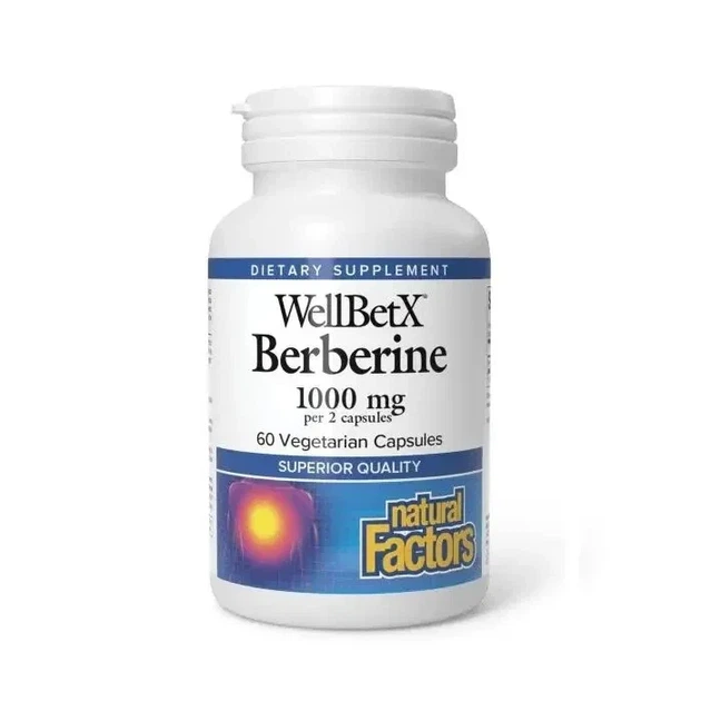 Берберин WellBetX Berberine Natural Factors 1000 мг 60 капсул - изображение 5