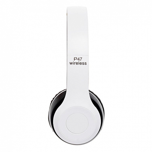 Беспроводные Bluetooth наушники с микрофоном Usams Wireless P47-BT5 складные, полноразмерные MP3, FM, microSD White - Фото 5 Беспроводные Bluetooth наушники с микрофоном Usams Wireless P47-BT5 складные, полноразмерные MP3, FM, microSD White - изображение 5