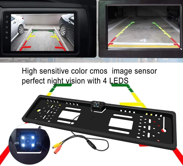 Камера заднего вида Wordcam WCLP-1 / HD / 170° / Ночное видение / IP67 / CMOS / Черный Б/В - изображение 4