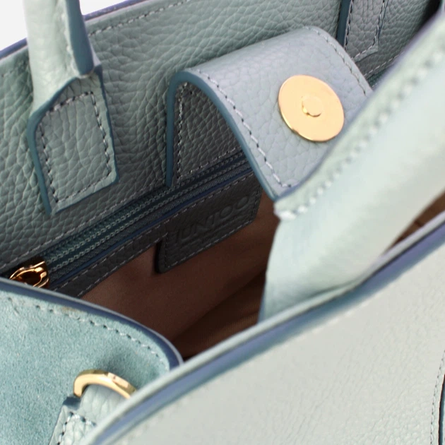 Torebka crossbody damska skórzana IUNTOO 13183-2AU Błękitna (800070358106) - obraz 4