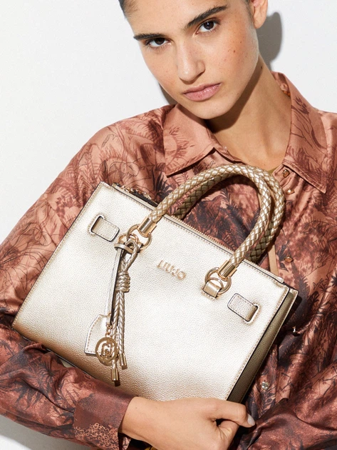 Torebka crossbody damska mała Liu Jo AA6069E1012-90048 Złota (800070353724) - obraz 2
