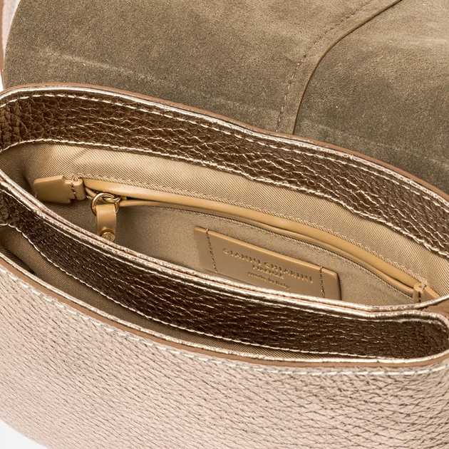 Torebka crossbody damska skórzana Gianni Chiarini BS-11088-TKL-NAMCP-6083 Złota (800070354393) - obraz 5