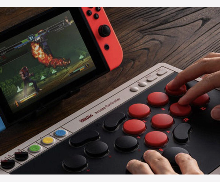 8BitDo Arcade Controller для PC и Nintendo Switch – беспроводной аркадный джойстик, Bluetooth, 2.4GHz, 23 кнопки - изображение 6
