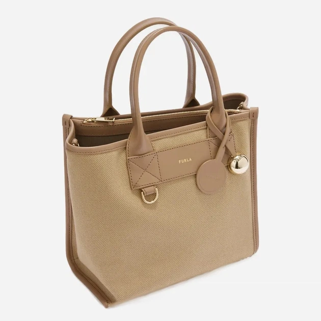 Torebka crossbody damska materiałowa Furla WB02038BX20934947S1007 Beżowa (800070358014) - obraz 3