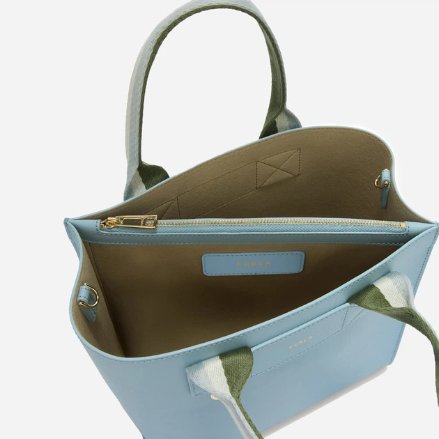 Torebka crossbody damska skórzana Furla WB02038BX44674500S1007 Niebieska (800070358017) - obraz 4