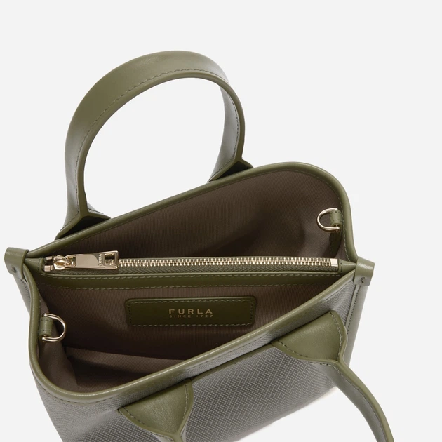Torebka crossbody damska materiałowa Furla WB02068BX20934555S1007 Zielona (800070358015) - obraz 4