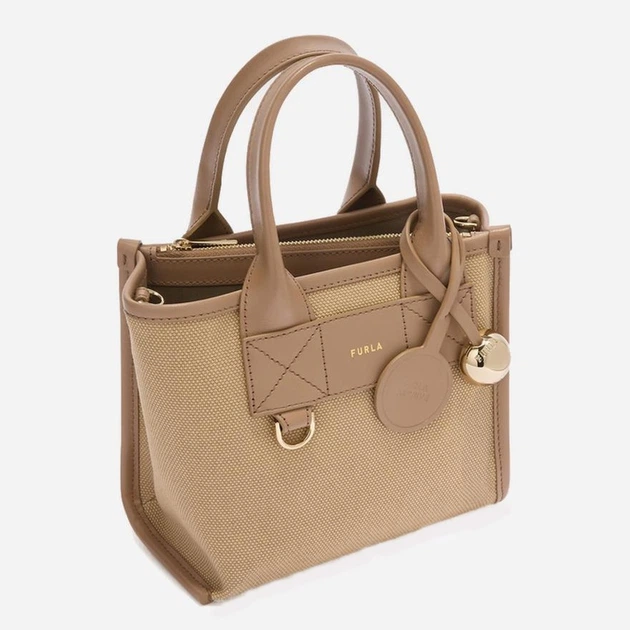 Torebka crossbody damska materiałowa Furla WB02068BX20934947S1007 Beżowa (800070357829) - obraz 3