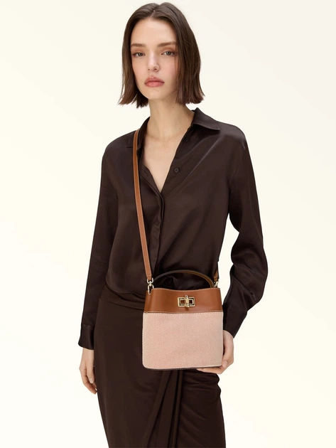 Torebka crossbody damska mini Furla WE00879BX3542TCO001007 Brązowa (800070358022) - obraz 2