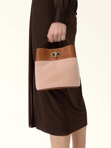 Torebka crossbody damska mini Furla WE00879BX3542TCO001007 Brązowa (800070358022) - obraz 3