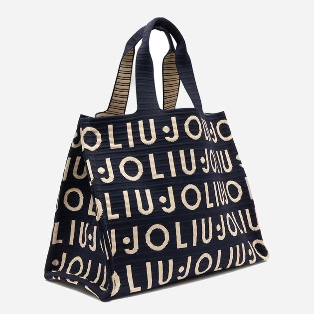 Torebka shopper damska materiałowa Liu Jo 2A6026M0300-94111 Niebieska (800070353915) - obraz 4