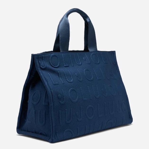 Torebka shopper damska materiałowa Liu Jo 2A6026T0300-94111 Niebieska (800070353916) - obraz 4