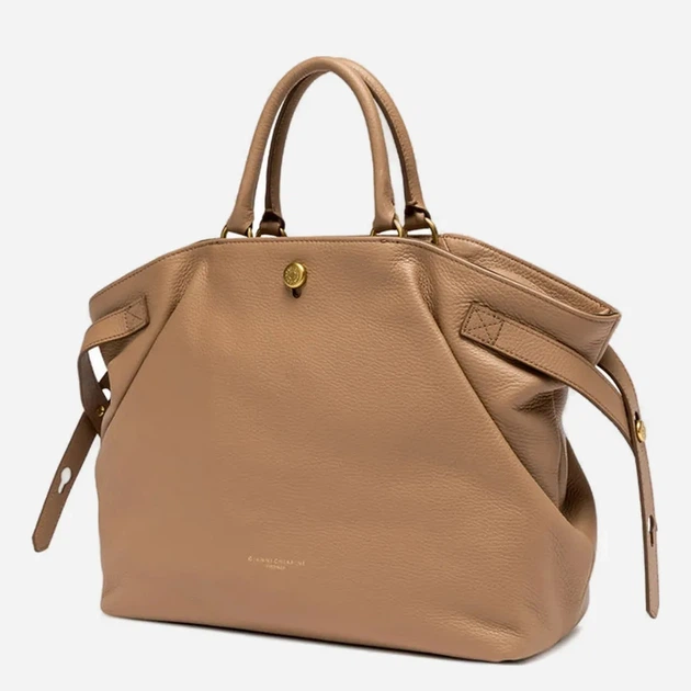 Сумка шопер жіноча з натуральної шкіри Gianni Chiarini BS-11891/COMM-GRN-5313 Бежева (800070354406) - Фото 3 Сумка шопер жіноча з натуральної шкіри Gianni Chiarini BS-11891/COMM-GRN-5313 Бежева (800070354406) - зображення 3