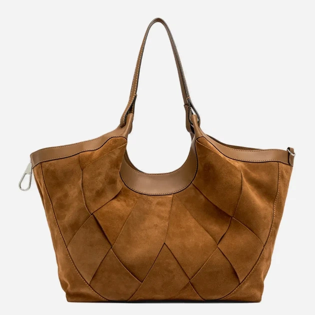 Torebka shopper damska zamszowa Gianni Chiarini BS-12350-INT-CM-1478 Brązowa (800070354446) - obraz 2