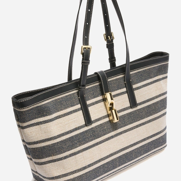 Torebka shopper damska materiałowa Furla WB02007BX43534296S1007 Szara (800070358035) - obraz 3