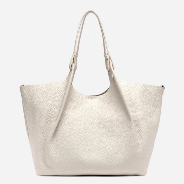 Комплект (сумка шопер + косметичка) жіночий з натуральної шкіри Gianni Chiarini BS-9720-RNGDBL-T.U.-211 Пісочний (800070354425) - зображення 3