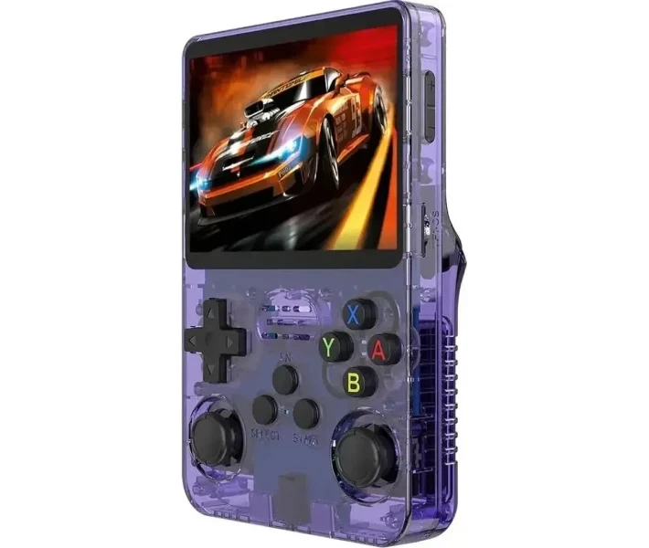 Портативна ігрова консоль R36S Retro Handheld Game Console 64Gb, Фіолетова - изображение 3