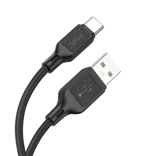 Кабель HOCO X90 Cool silicone charging data cable for Type-C/3A/1m. Black - Фото 1 Кабель HOCO X90 Cool silicone charging data cable for Type-C/3A/1m. Black - изображение 1