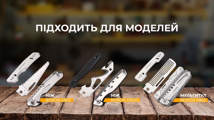 Набір змінних клинків Roxon (BA12; BA13; BA16) 3in1 для S501U, S502U, S802 - изображение 11