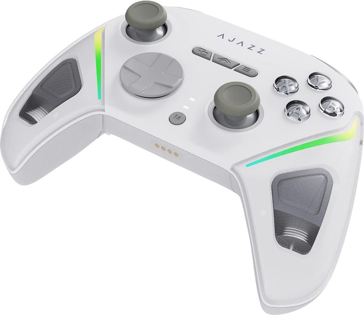 Бездротовий геймпад Ajazz GP100 2.4G/BT/USB RGB White (GP100-W) - зображення 4