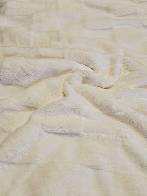 Плед флісовий полуторний Flannel Blanket 150*200 Молочний - Фото 7 Плед флісовий полуторний Flannel Blanket 150*200 Молочний - зображення 7