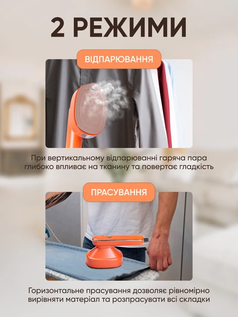 Утюг дорожный Sokany SK-3071 оранжевый с паровым ударом и складной ручкой (107-80-SK-3071R) - Фото 8 Утюг дорожный Sokany SK-3071 оранжевый с паровым ударом и складной ручкой (107-80-SK-3071R) - изображение 8