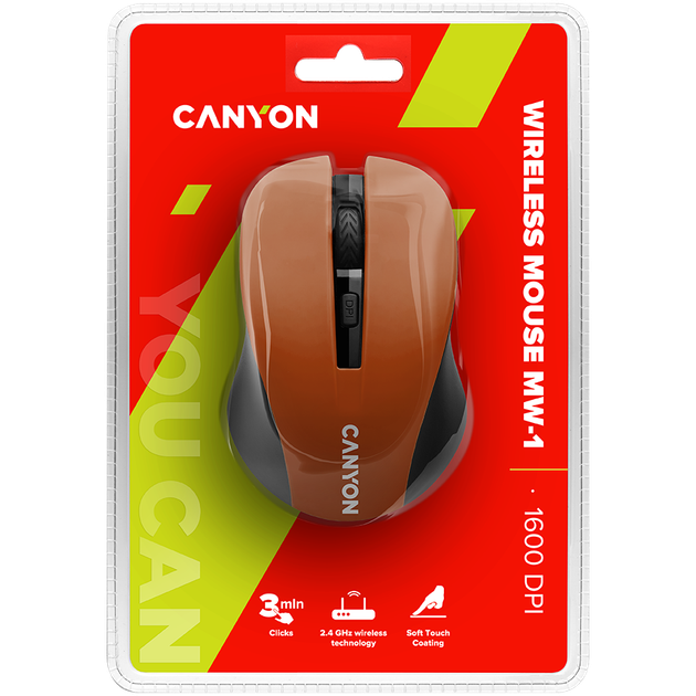 Миша Canyon CNE-CMSW1O Помаранчевий - изображение 3