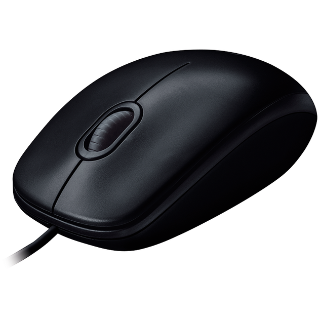 Миша Logitech B100 Optical Mouse Чорний (910-003357) - изображение 2