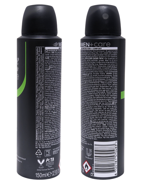 Дезодорант-антиперспірант для тіла спрей чоловічий DOVE deo spr 150 ml men fresh - Фото 2 Дезодорант-антиперспірант для тіла спрей чоловічий DOVE deo spr 150 ml men fresh - зображення 2