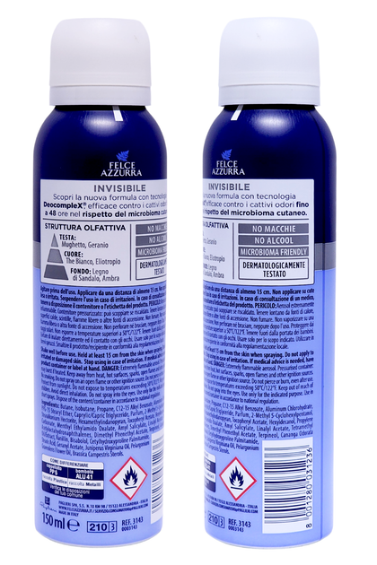 Дезодорант для тіла спрей FELCE AZZURRA deo spr 150 ml skin care - изображение 2
