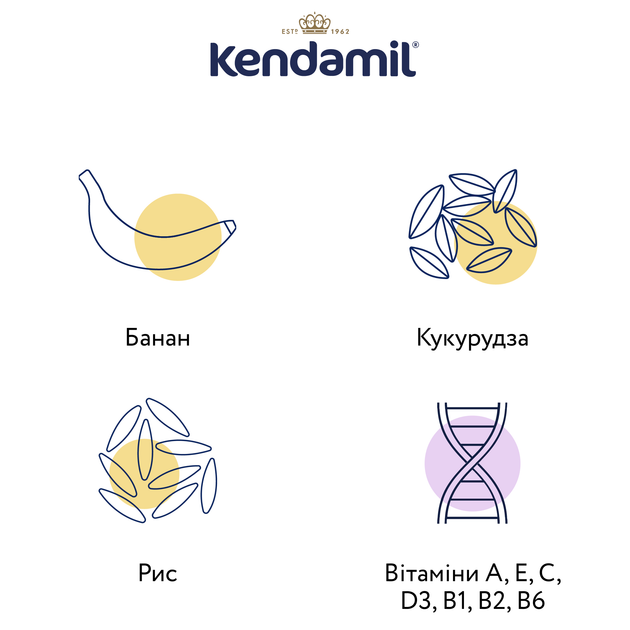 Молочна каша Kendamil з бананом, з 4-6 міс., 150 г - зображення 4