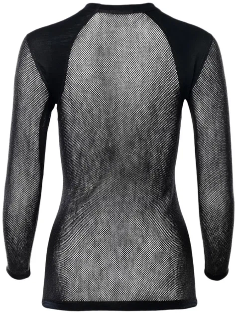 Термокофта Aclima WoolNet Light Crewneck W’s Jet M black - зображення 2