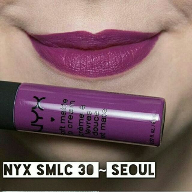 Рідка помада з матовим фінішем Nyx Soft Matte Lip Cream Seoul SMLC30 яскраво-фіолетовий 8 мл - зображення 3