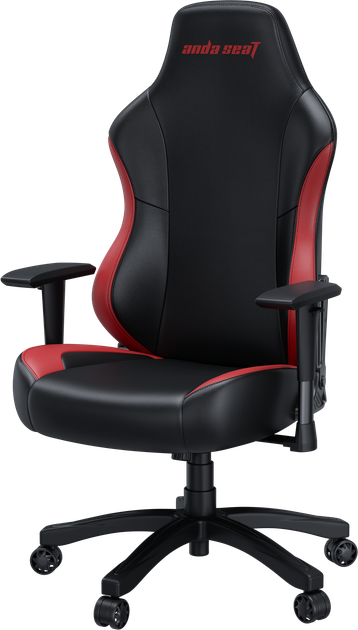 Кресло геймерское игровое Anda Seat Luna Color Size L до 100 кг Black/Red PVC (AD18-48-BR-PV) - изображение 5