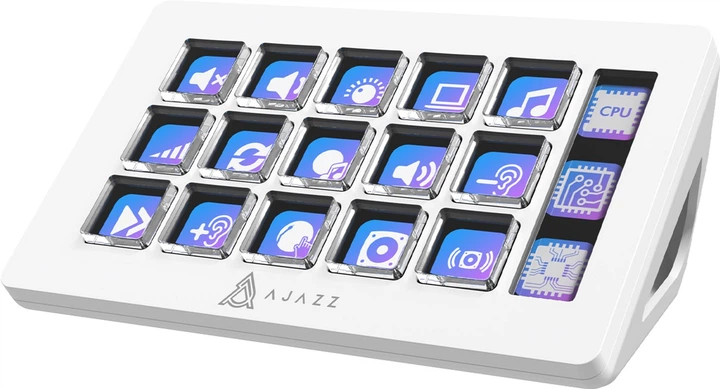 Kontroler do streamingu Ajazz AKP153E USB White (AKP153E-W) - obraz 3