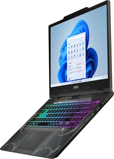 Laptop MSI Cyborg 15 B13WGKG-813NL (Cyborg 15 B13WGKG-813NL) Translucent Black - obraz 4