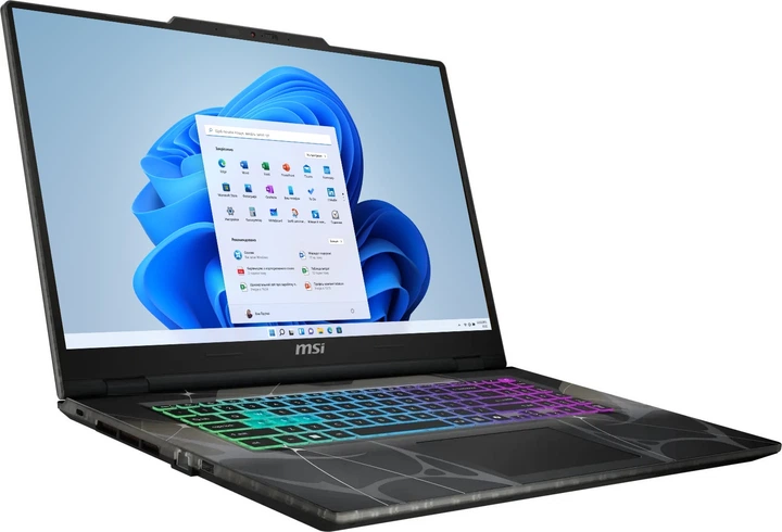 Laptop MSI Cyborg 17 B13WFKG-804NL (Cyborg 17 B13WFKG-229NL) Translucent Black - obraz 2