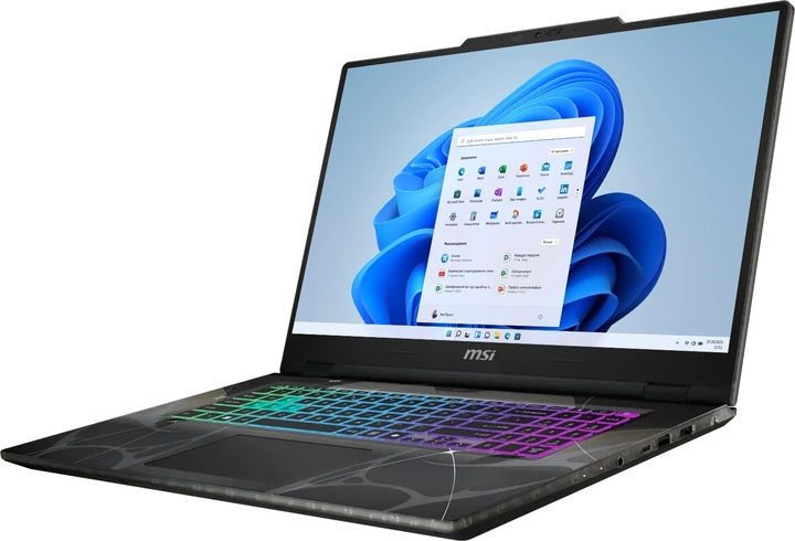Laptop MSI Cyborg 17 B13WFKG-804NL (Cyborg 17 B13WFKG-229NL) Translucent Black - obraz 3