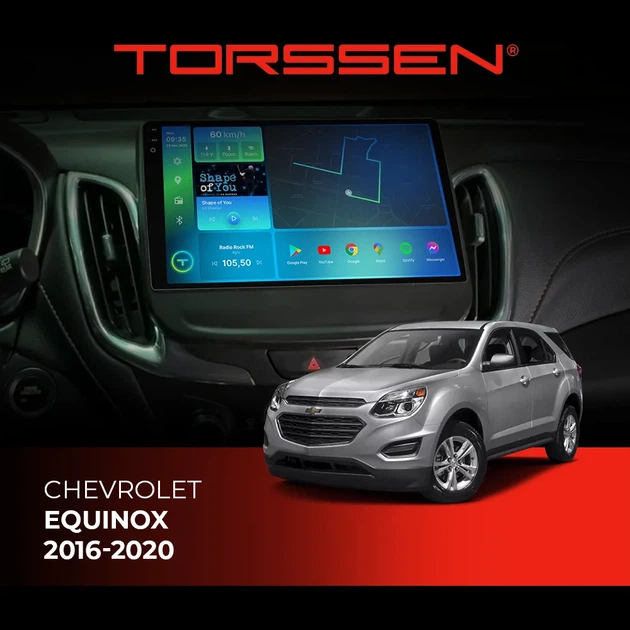Штатна магнітола Torssen 2K Chevrolet Equinox 2016-2020 F106128 4G Carplay DSP - Фото 1 Штатна магнітола Torssen 2K Chevrolet Equinox 2016-2020 F106128 4G Carplay DSP - зображення 1