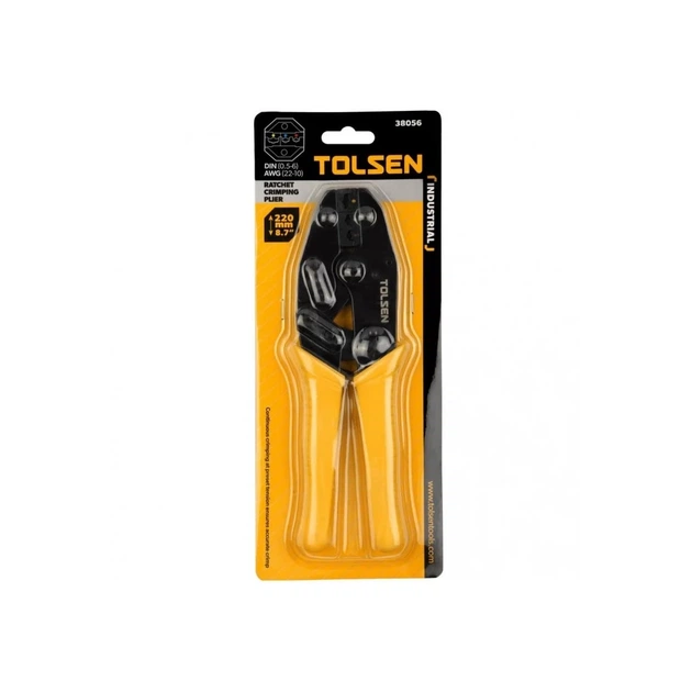 Затискач для клем Tolsen 220 мм 0.5-6 кв.мм (22-10 AWG) (38056) - изображение 4
