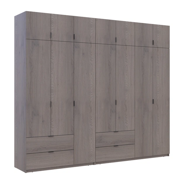 Комплект шкафов для одежды Doros Лукас (2 шт.) 280х50х240 см Канноло (DRS-011853) - Фото 5 Комплект шкафов для одежды Doros Лукас (2 шт.) 280х50х240 см Канноло (DRS-011853) - изображение 5